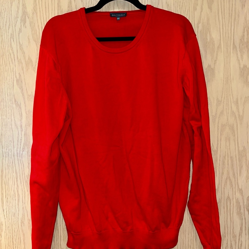 Balthazar bright red sweater